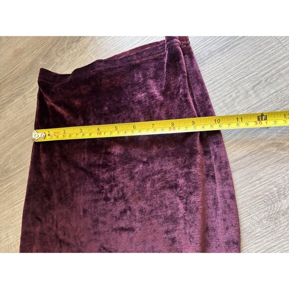 NWT Carol Little Velour Sz 22 Burgundy Tunic Pants Lounge Set Y2K Whimsigoth - Picture 12 of 13